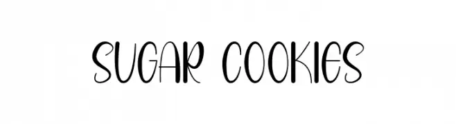 SUGAR COOKIES  Frei Schriftart Herunterladen