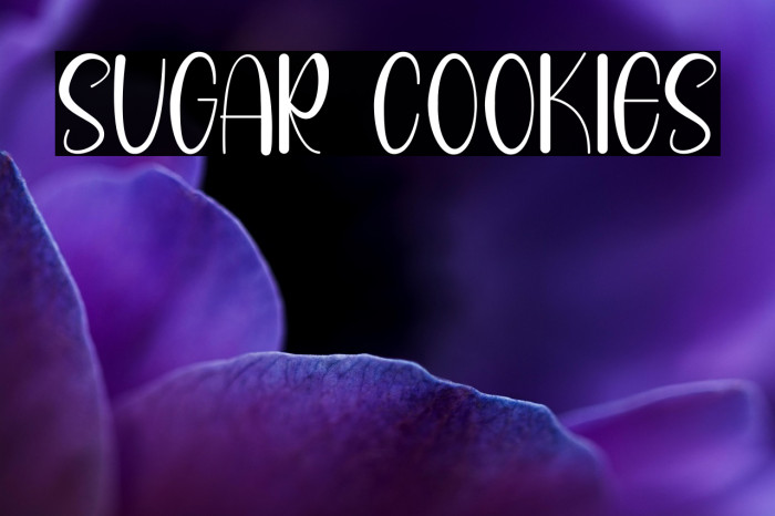 SUGAR COOKIES Example 2