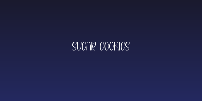 SUGAR COOKIES Social Header