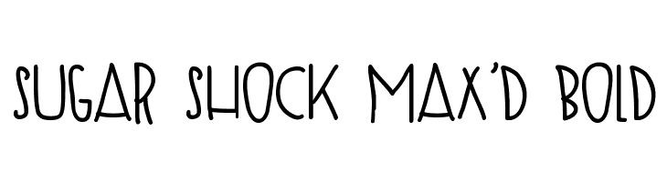 SUGAR SHOCK MAX'D Bold  font caratteri gratis