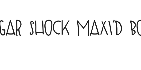 SUGAR SHOCK MAX'D Bold Logo