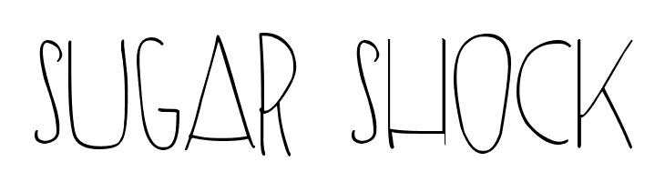 SUGAR SHOCK  Frei Schriftart Herunterladen