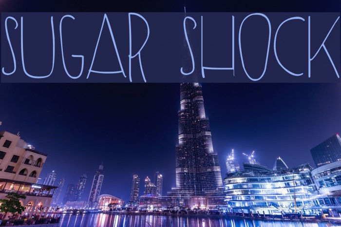 SUGAR SHOCK Font examples