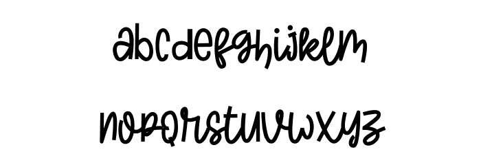 SUGARE Font LOWERCASE