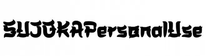 SUJOKA Personal Use  Frei Schriftart Herunterladen