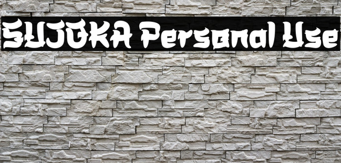 SUJOKA Personal Use Example 2