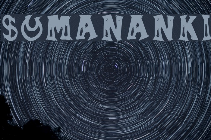 SUMANANKI Font examples