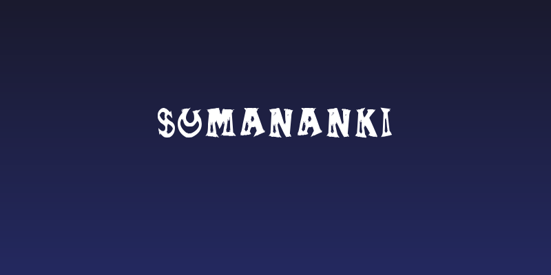 SUMANANKI Social Header
