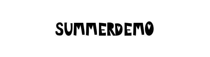 SUMMER DEMO  Frei Schriftart Herunterladen