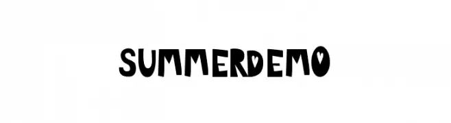 SUMMER DEMO  font caratteri gratis