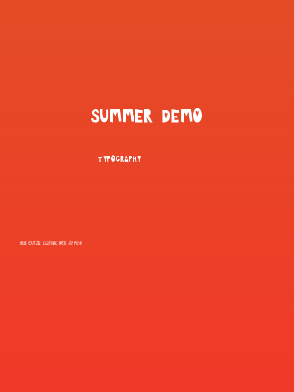 SUMMER DEMO Poster