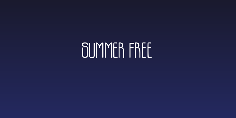 SUMMER FREE Social Header