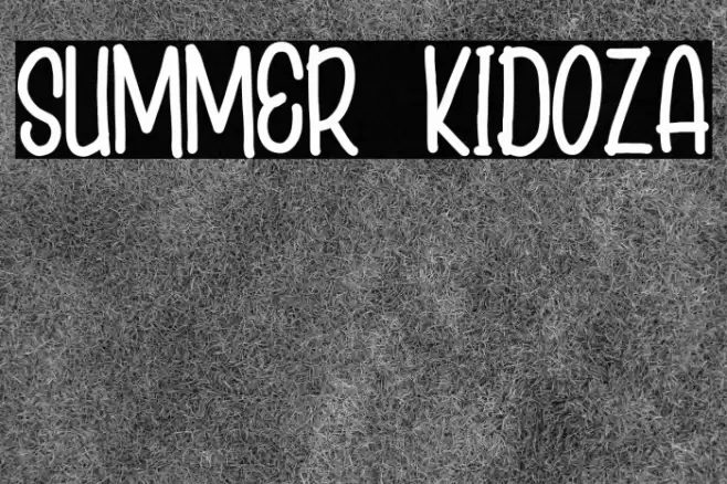 SUMMER KIDOZA Font examples