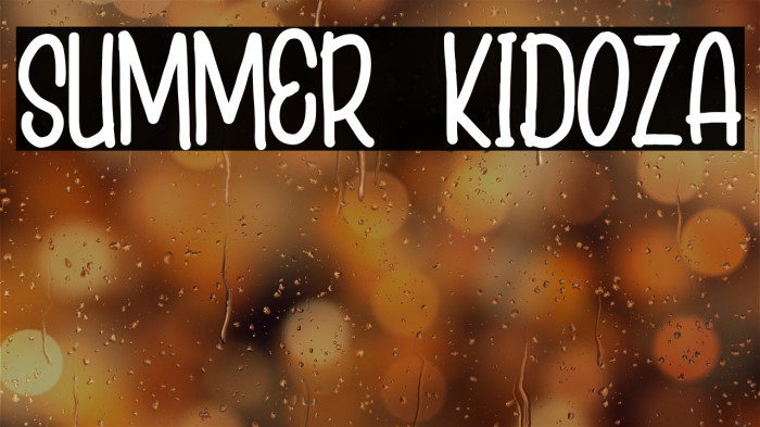 SUMMER KIDOZA Font examples
