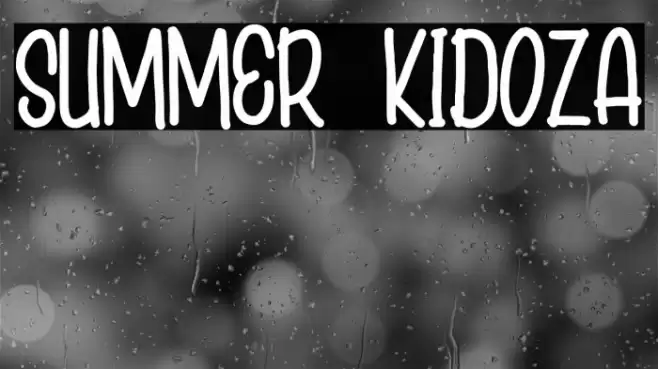 SUMMER KIDOZA Font examples