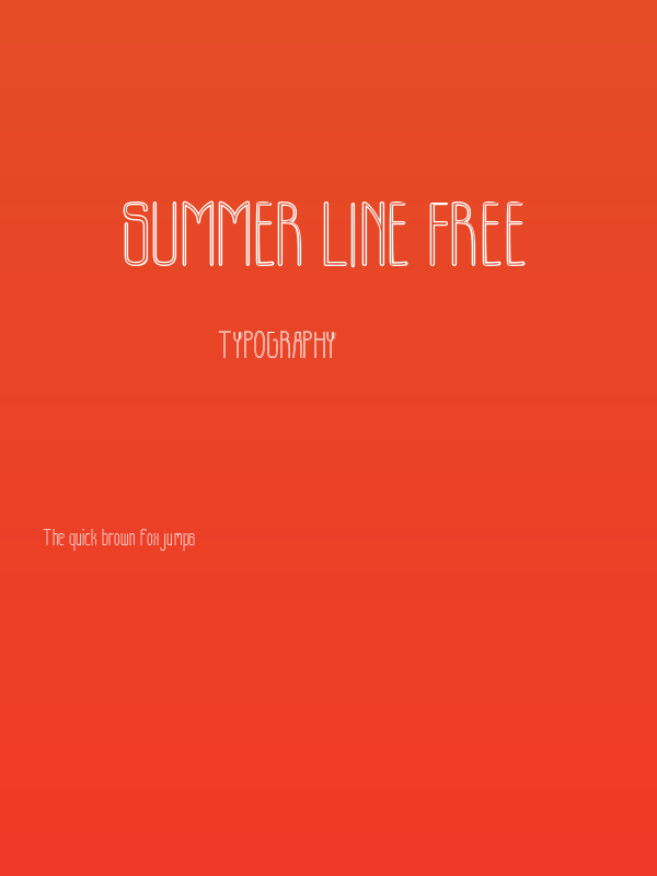SUMMER LINE FREE Poster