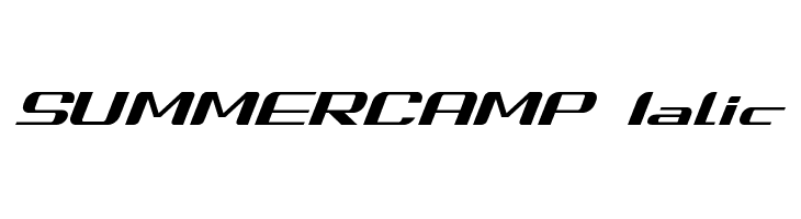 SUMMERCAMP Ialic Font