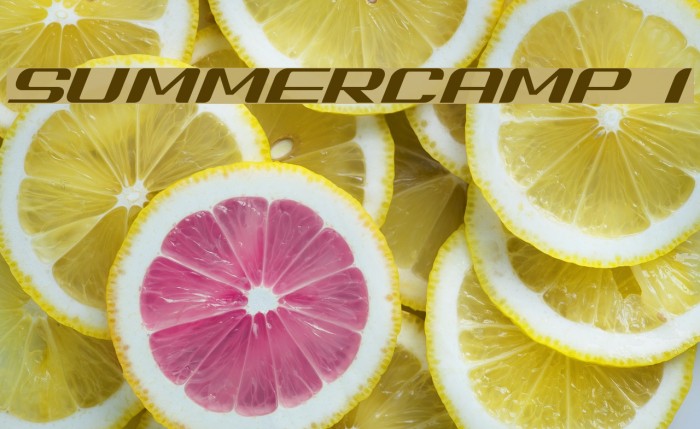 SUMMERCAMP Ialic Шрифта examples