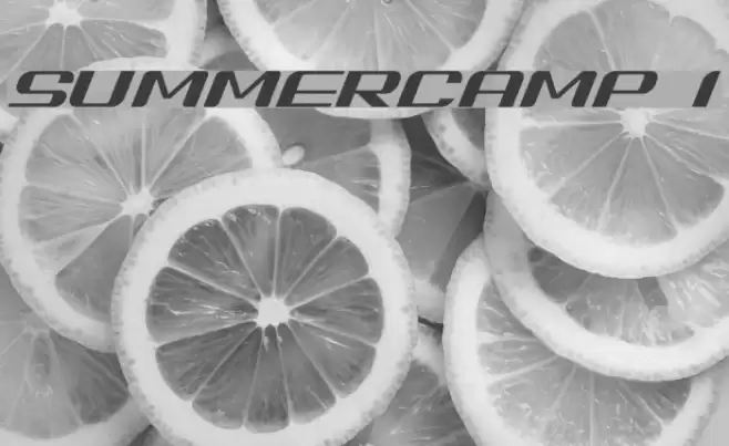 SUMMERCAMP Ialic Шрифта examples