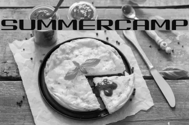 SUMMERCAMP Font examples