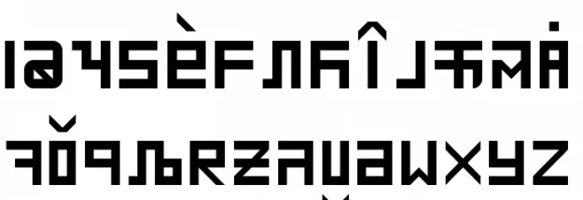 SUNAMUN Regular 字体 大写