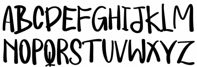 SUNCUT Schriftart Groß