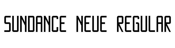 SUNDANCE NEUE Regular  Скачать бесплатные шрифты
