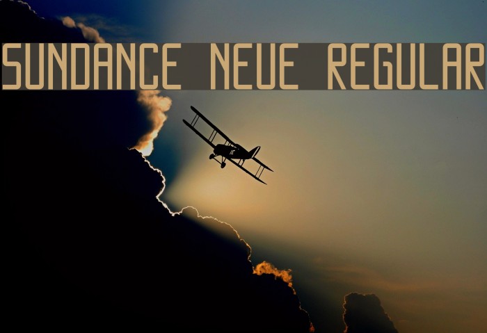 SUNDANCE NEUE Regular Font examples
