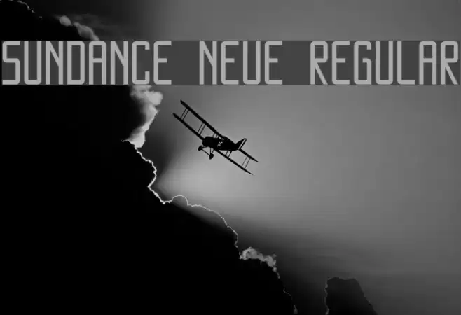 SUNDANCE NEUE Regular फ़ॉन्ट examples