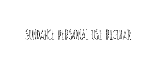 SUNDANCE PERSONAL USE Regular Logo