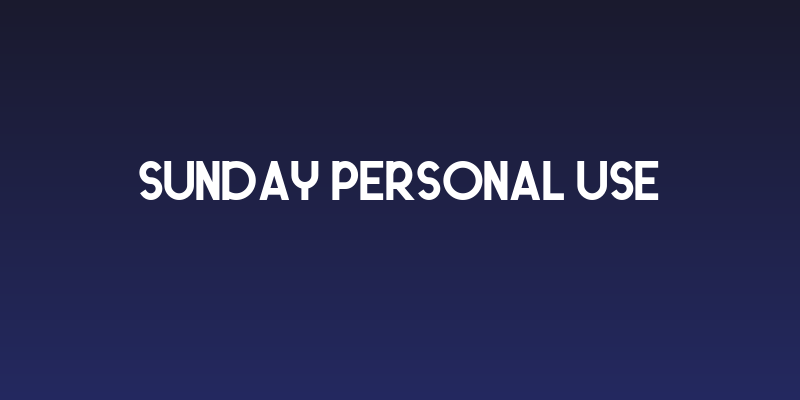 SUNDAY Personal use Social Header