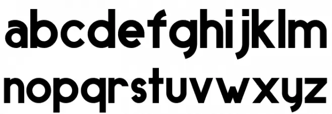 SUNDAY Personal use Шрифта строчной