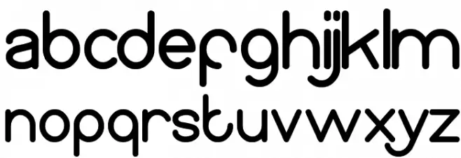 SUNDOWN sunrise خط أحرف صغيرة