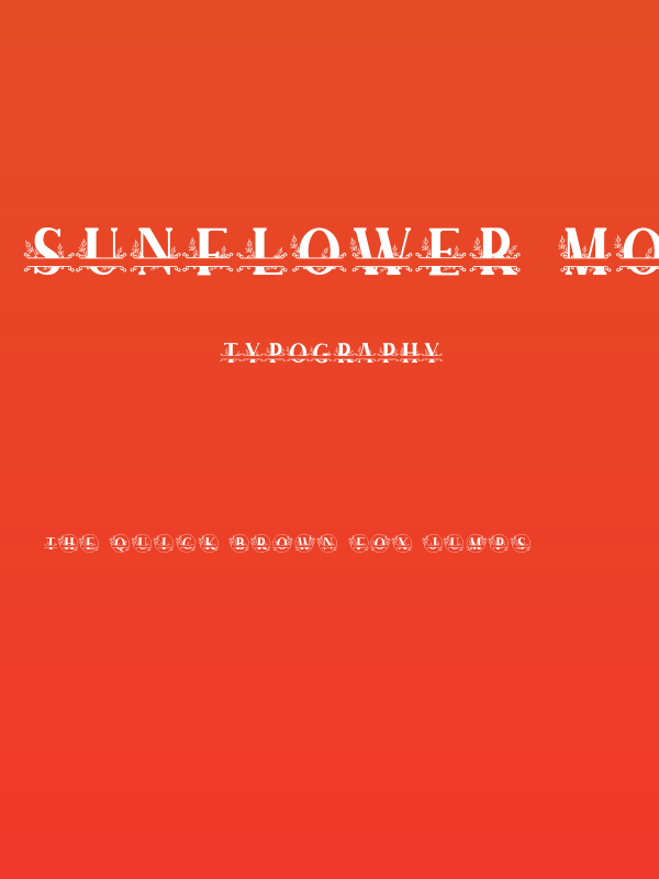 SUNFLOWER MONOGRAM Poster