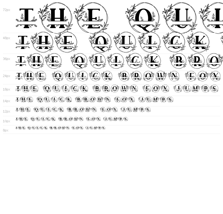 SUNFLOWER MONOGRAM Waterfall