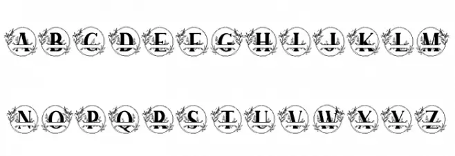 SUNFLOWER MONOGRAM Fuentes MINÚSCULAS