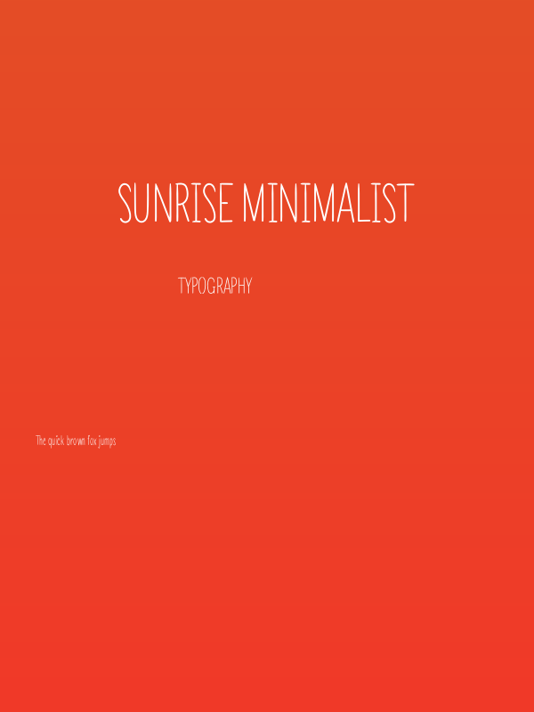 SUNRISE MINIMALIST Poster