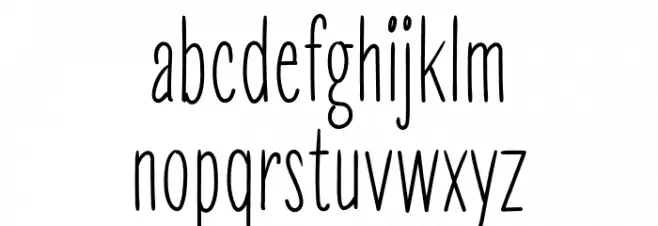 SUNRISE MINIMALIST Font LOWERCASE