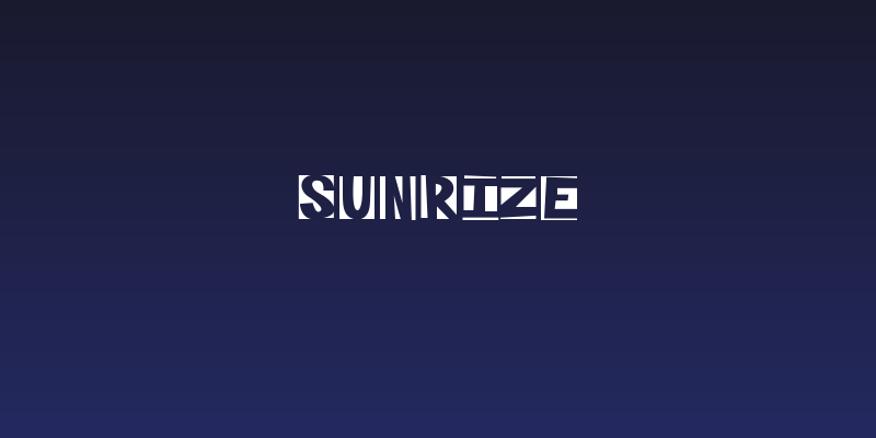 SUNRIZE Social Header