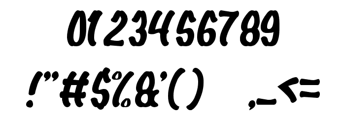 SUNSET BEACH Font OTHER CHARS