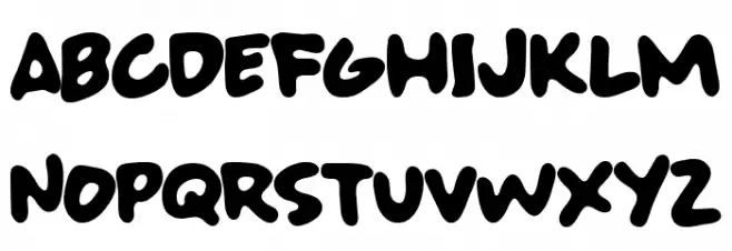 SUPER BAD FONT Font Litere mari
