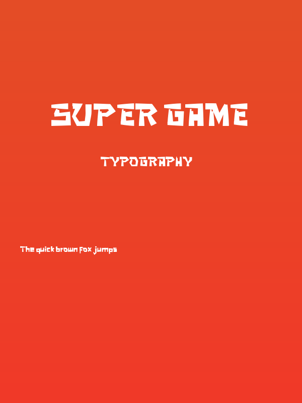 SUPER GAME Poster