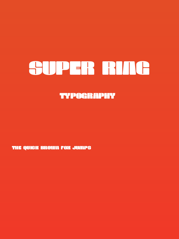 SUPER RING Poster