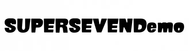 SUPER SEVEN Demo  Frei Schriftart Herunterladen