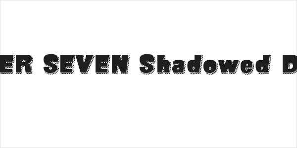 SUPER SEVEN Shadowed Demo Logo