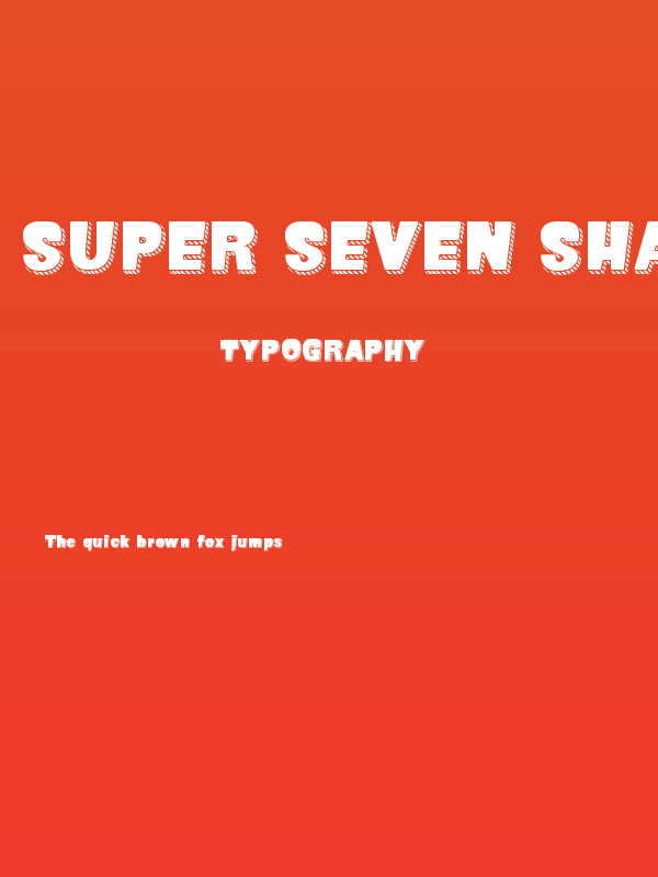 SUPER SEVEN Shadowed Demo Poster