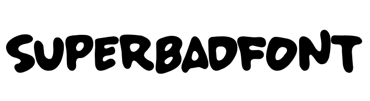 SUPERBADFONT फ़ॉन्ट
