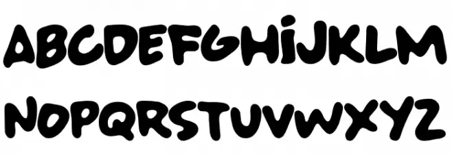SUPERBADFONT Caratteri MINUSCOLO