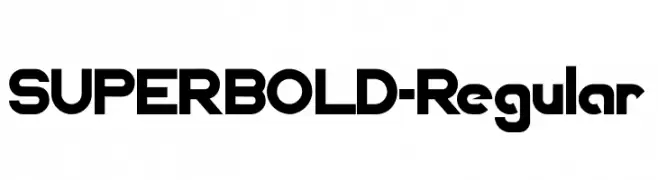 SUPERBOLD-Regular  Descarca Fonturi Gratis