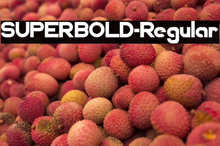 SUPERBOLD-Regular Example 1